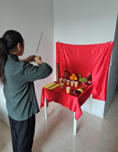 Feng shui master singapore performing a traditional Feng Shui ceremony